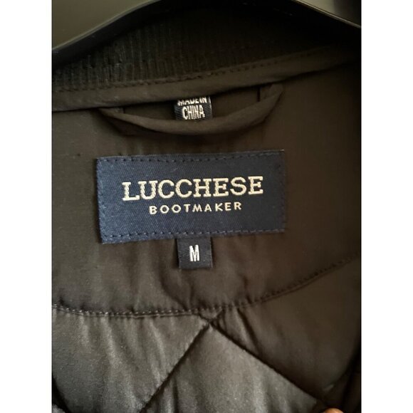 Lucchese Quilted Vest Size M Black Polyester Micro Suede Zipper Coastal Cowgirl - Picture 3 of 10